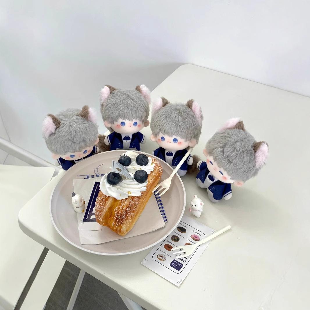 恋与深空10cm棉花娃娃祁煜秦彻沈星回黎深喵呜当家猫猫执事印花体 - 图1