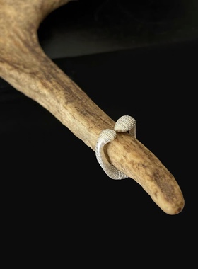 Potato Linkunit风格3D打印镂空建筑造型就开口戒指个性