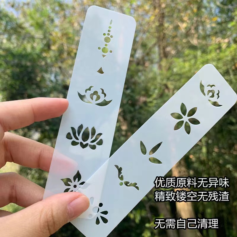 儿童面部彩绘模板脸部人体镂空眉心花钿印章舞台妆汉服古风额头贴-图0