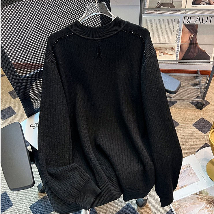 300斤特大码女装设计感加绒加厚针织打底衫胖mm半高领保暖毛衣冬,淘宝优惠券,粉丝福利购,淘宝优惠卷