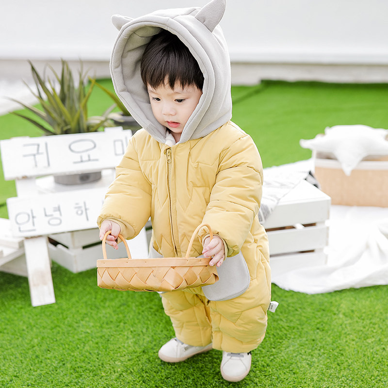 冬季哈衣秋冬外出服抱衣套装连体衣 力啦丽啦大胜佳连身衣/爬服/哈衣