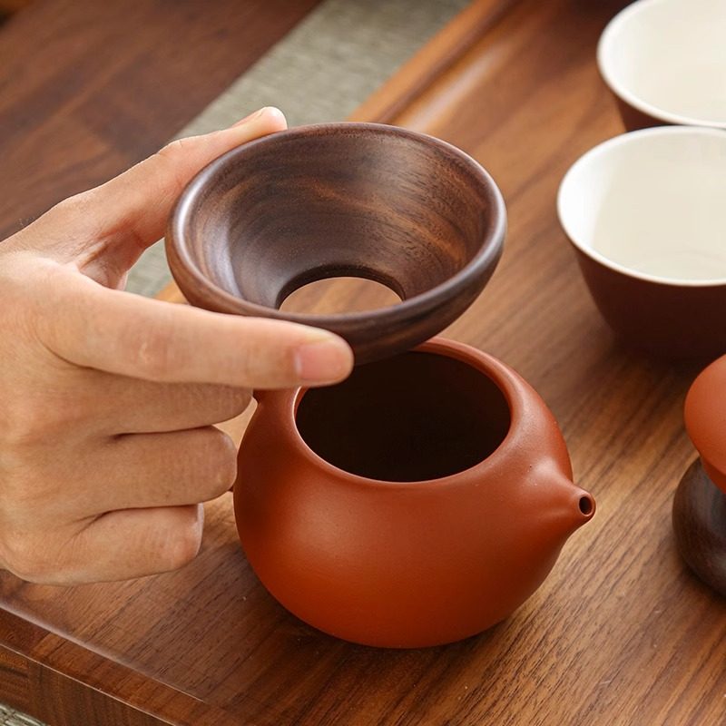黑檀木茶道六君子配件倒茶器茶漏斗茶叶入壶投茶器茶滤取茶器木质,淘宝优惠券,粉丝福利购,淘宝优惠卷