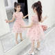 夏季新款童装儿童韩版短袖连衣裙六一表演洋气公主裙子女童碎花裙