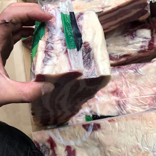 8斤装新西兰冷冻双层肥牛进口原切雪花牛肉片 后胸肉火锅烧烤食材 - 图2
