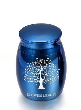 新款跨境出口猫狗大小号不锈钢骨灰坛金属密封殡葬用品宠物骨灰罐