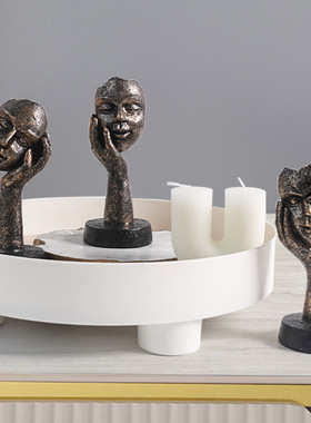 沉默是金雕塑艺术品工艺品摆件