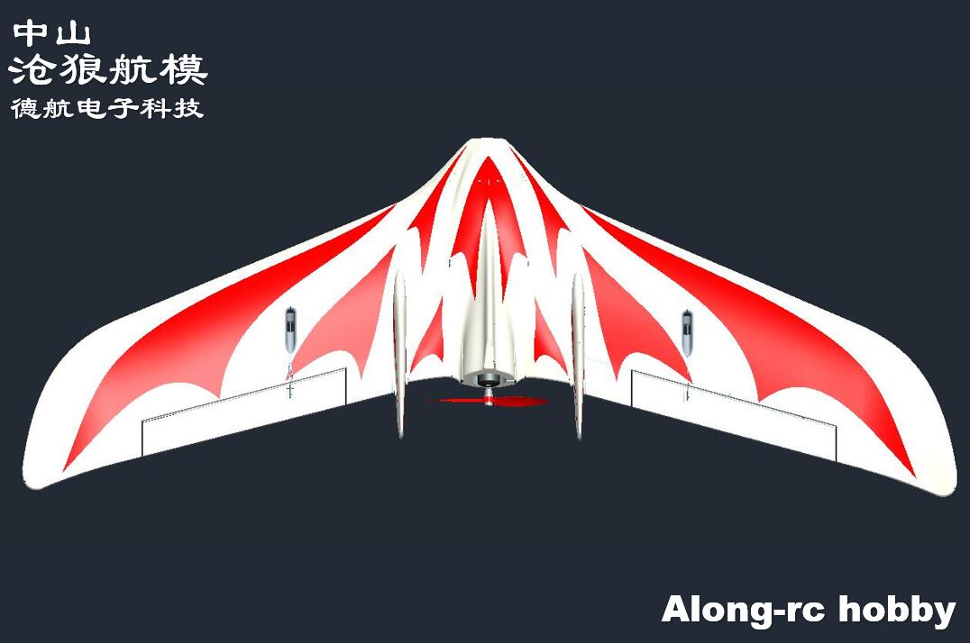 沧狼航模遥控飞机三角翼 EPO泡沫机1.2米 C1飞翼追逐者 fpv载机-图2