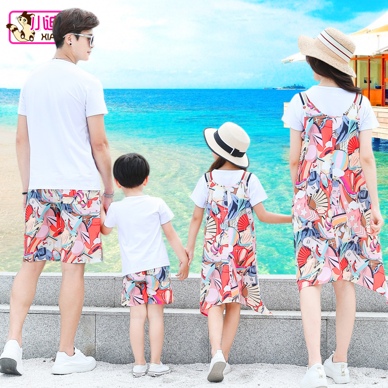 亲子装夏装一家三口四口时尚抖音母女母子洋气 夏季网红新款潮 2019 亲子装夏装一家三口四口时尚抖音母女母子洋气 夏季网红新款潮 2019
