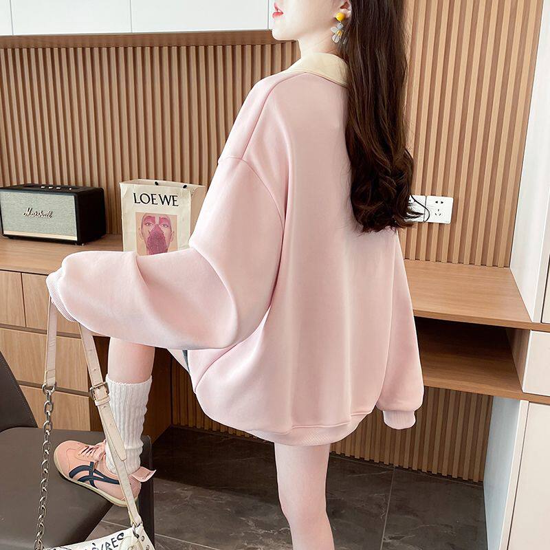 纯棉新爆款初高中学生加绒红色卫衣热销榜秋冬本命年上衣女正流行