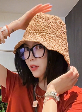 LUNA“拉菲草浪漫”夏季温柔气质小草帽