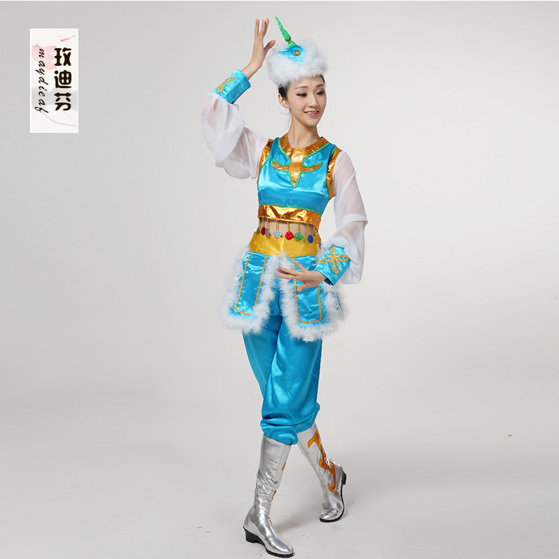蒙古民族风蒙族成人新款草原鸿雁袍 玫迪芬民族服装/舞台装