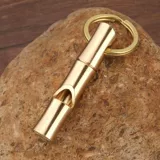 Латунный дорожный спасательный жилет, свисток, бамбуковый детский брелок для тренировок