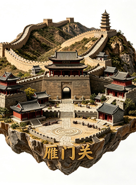 【雁门关冰箱贴】中华第一关雁门关长城山西边塞文创磁贴旅游打卡