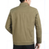 Mùa xuân và mùa thu mỏng cha trung niên cotton cổ áo khoác giản dị áo khoác nam trung niên 40-50 tuổi - Áo khoác áo khoác dài Áo khoác