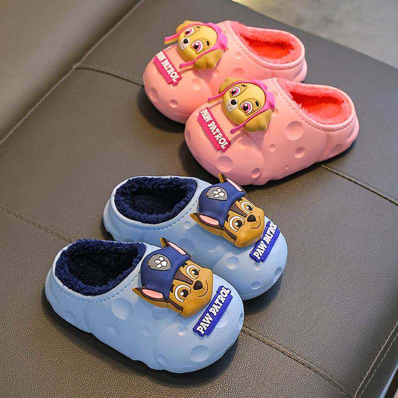 汪汪队儿童拖鞋男童秋冬季新款男孩室内保暖加绒外穿防水包跟棉鞋,淘宝优惠券,粉丝福利购,淘宝优惠卷