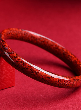 久雅水晶 天然原矿晶体砂手镯 朱砂晶体原石矿手环 叮当镯 批发