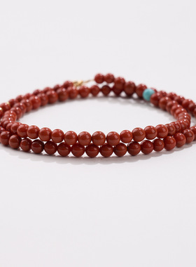 天然南红玛瑙项链配饰女轻奢小众高级感秋冬饰品首饰毛衣链批发