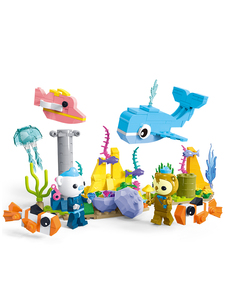星钻积木海底小纵队积木拼装儿童玩具