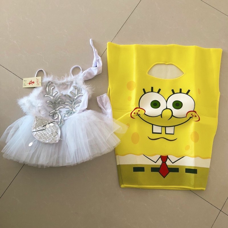 儿童海绵宝宝演出服幼儿园亲子时装走秀成人卡通动漫舞台表演衣服,淘宝优惠券,粉丝福利购,淘宝优惠卷