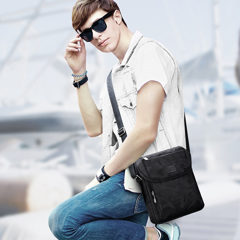 七匹狼男韩版多功能运动小单肩包 七匹狼在途男士包袋