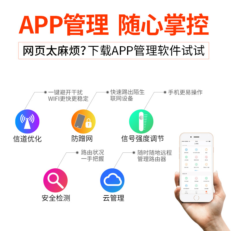 [急速发货]腾达双频千兆无线路由器 家用穿墙王WiFi光纤5g电信高速宽带 中小户型1200m百兆端口漏油器ac5 - 图3