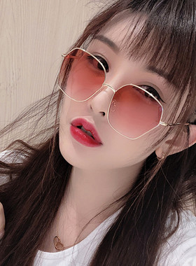 墨镜圆脸眼睛街拍复古风太阳镜