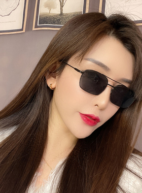 墨镜女夏防紫外线太阳眼镜男士开车2022潮流新款时尚圆脸网红眼睛