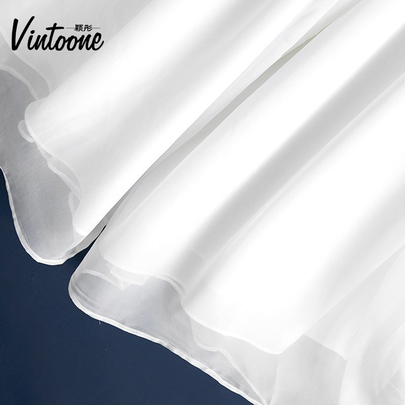 高腰垂感夏2020年新款白裤子阔腿裤 vintoone休闲裤