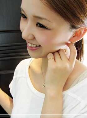 日本个性小众风指环天然钻石代购