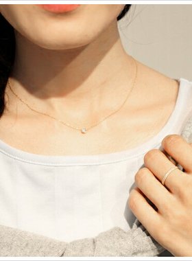 18K金微镶钻石日韩风戒指