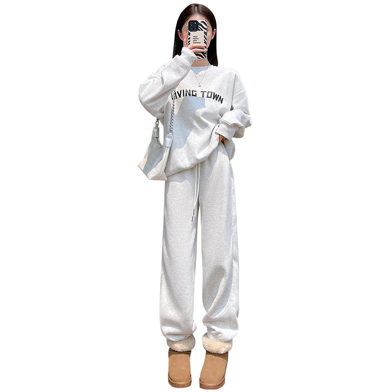 加绒运动裤女裤子秋冬季2025新款宽松束脚哈伦萝卜休闲小个子卫裤,淘宝优惠券,粉丝福利购,淘宝优惠卷