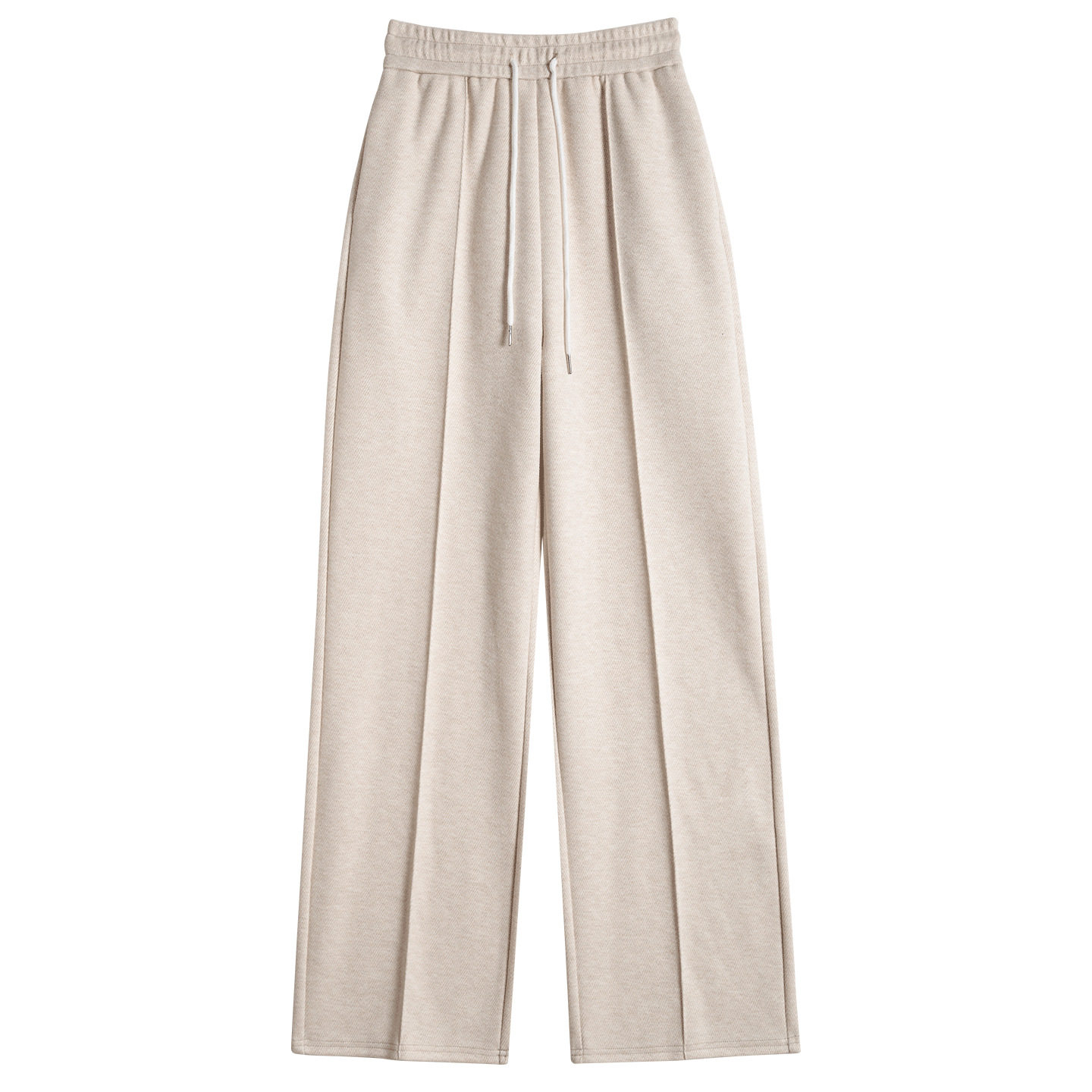 人字纹毛呢阔腿裤女2025新款秋冬大码胖mm窄版直筒裤羊毛加绒裤子,淘宝优惠券,粉丝福利购,淘宝优惠卷