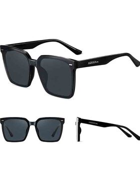 海俪恩时代少年团同款韩版复古黑墨镜女大方框太阳眼镜男潮N8111