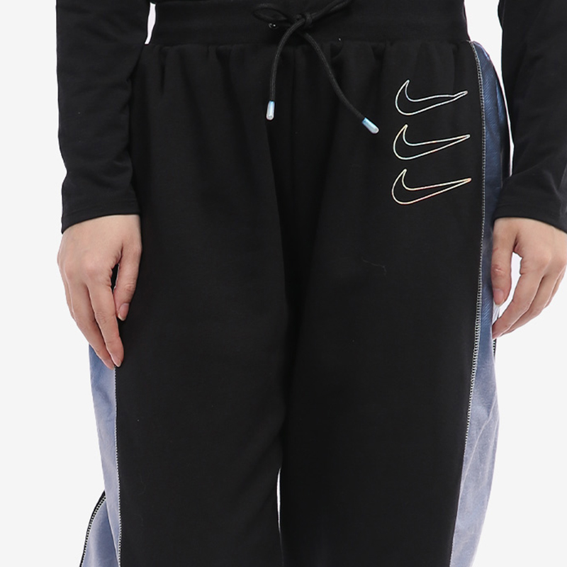 Nike/耐克正品春季新款女子运动三勾拼接色休闲裤DD5130-010 - 图2