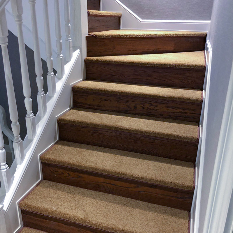 纯色家用实木楼梯防滑踏步垫免胶自粘旋转阶梯贴楼梯地毯定制满铺,淘宝优惠券,粉丝福利购,淘宝优惠卷