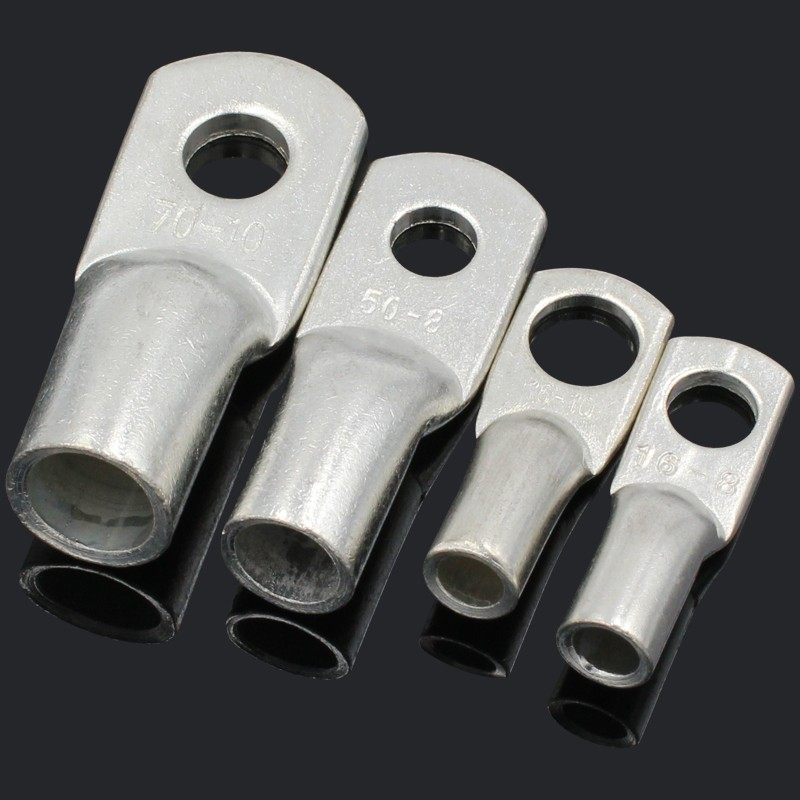 JG铜鼻子船用10/16/25/35/50/70平方冷压接线端子电缆压线耳接头 - 图2