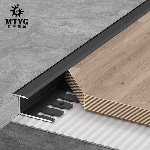 Алюминиевая сплава деревянная половая полоса пограничной полосы -полоса B -типа B -типа.