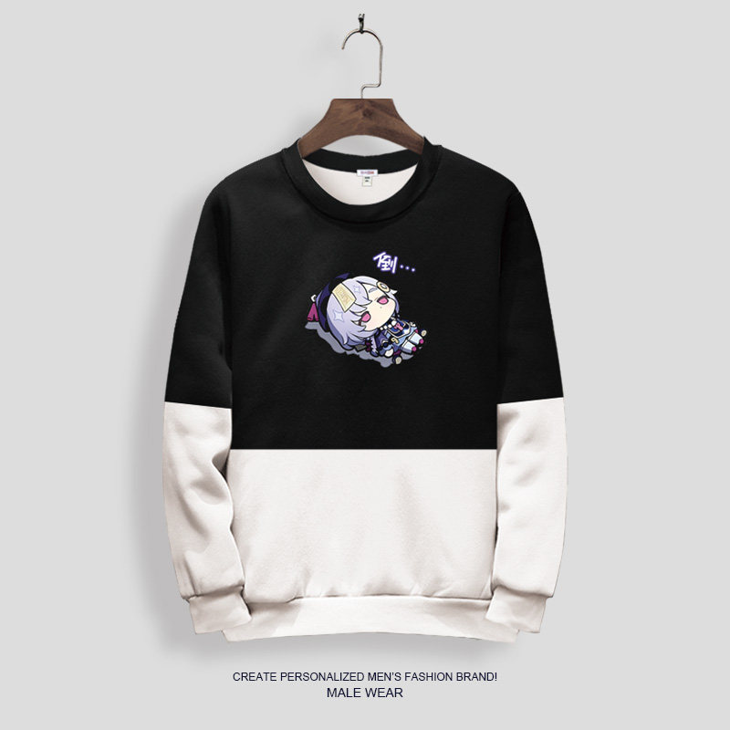 加绒卫衣男冬季外套原神魈cos服痛衣长袖T恤oversize动漫圆领上衣,淘宝优惠券,粉丝福利购,淘宝优惠卷