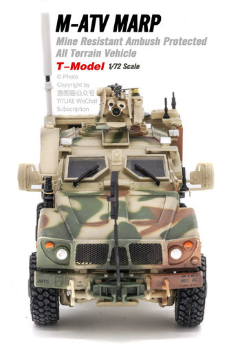 T-MODEL TF7405 M-ATV防地雷反伏击车 乌鸦自动武器站 静态模型 - 图2