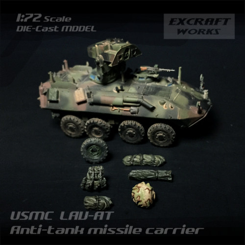 EXCRAFT WORKS 1/72 美国海军陆战队 LAV-AT反坦克导弹发射车成品 - 图1