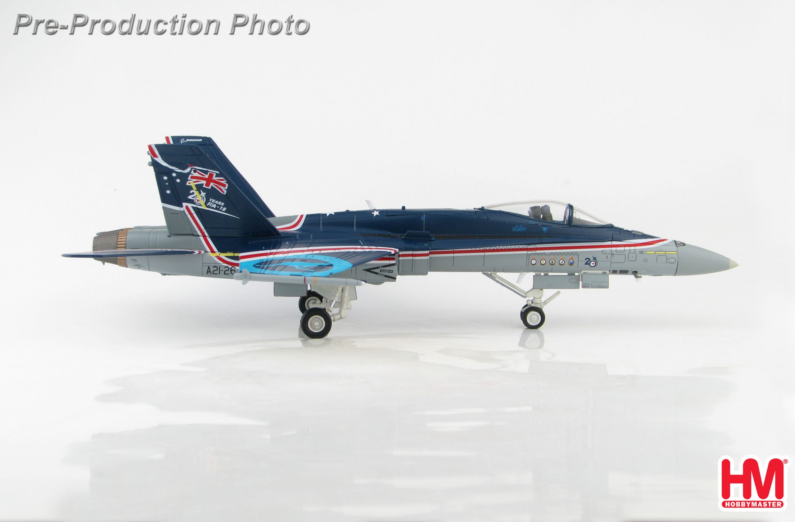 HA3556 F/A-18A F18大黄蜂战斗机Hornet20年,2005年 合金成品 - 图0