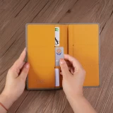 Длинный бумажник, элитный вместительный и большой картхолдер, из натуральной кожи, премиум класс