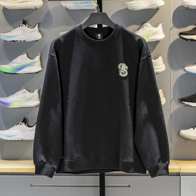 Li Ning men's round neck loose pullover sweatshirt