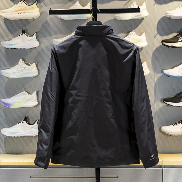 Li Ning warm standing collar short men's down jacket