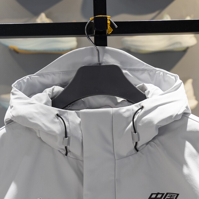 Li Ning warm men's short polyester fiber cotton jacket