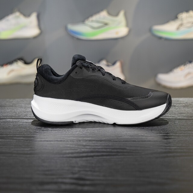 Li Ning warm women's lace-up velvet casual shoes