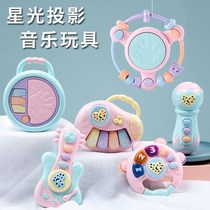 Baby musician clapping a drum toy baby early lessons wisdom rocking bell 3-6-12 months for children beat drums 0-1 years old