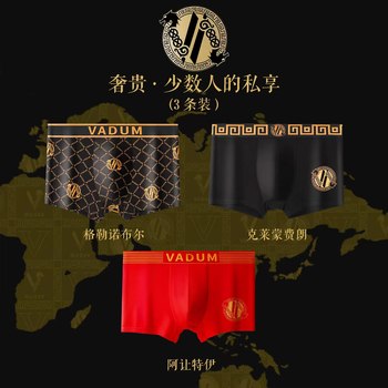 VADUM ຍີ່ຫໍ້ Luxury modal underwear ຜູ້ຊາຍ antibacterial ການສະກົດຈິດພາຍໃນ boxer briefs ກ່ອງຂອງຂວັນ