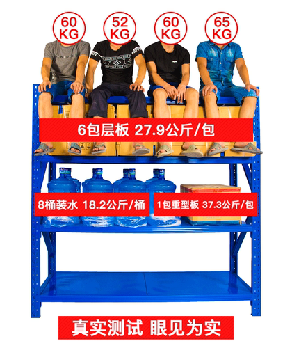 仓储货架置物架多层仓库重型超强承重储物架家用金属货物架铁架子 - 图1