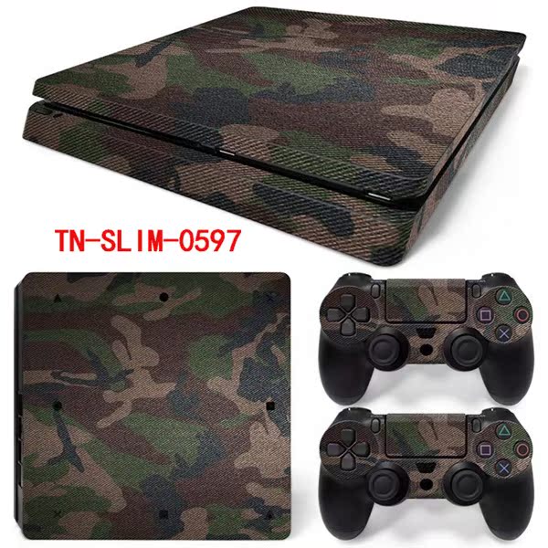 ps4pro贴纸 痛贴 ps4slim贴膜 老款ps4贴膜 1100 1200 1000  迷彩 - 图0